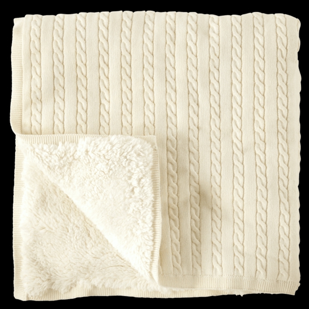 New Gymboree Baby Cable Knit Blanket